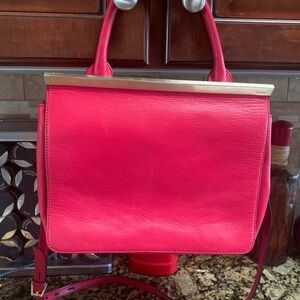 Botkier Red Leather Satchel Purse